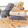 Towel household face wash water absorption thickened pure cotton adult stall gift box embroidery