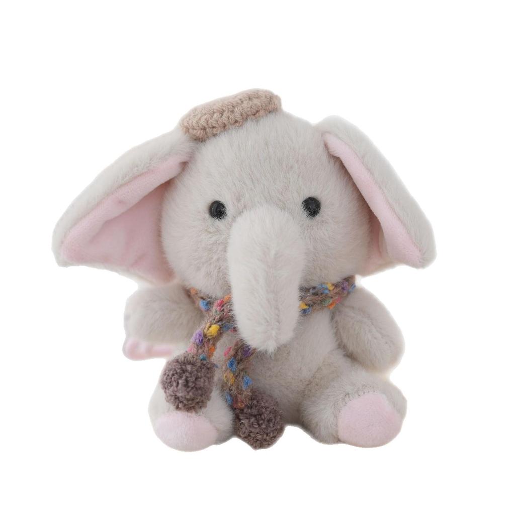 Cute Elephant Plush Keychain - Cartoon Couple Bag Pendant Fun Decoration