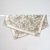 New Decorative Ethnic Style Scarf Literary and Retro Handmade Curled Square Scarf Imitation Silk Hair Double-sided Heterochrome Inkjet Silk Scarf