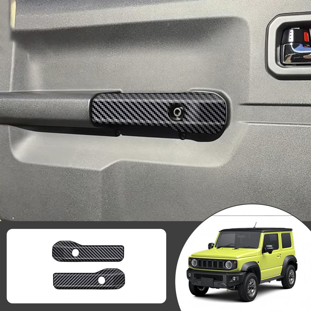 Kylorune Custom Parts for JB64/JB74W/JC74 Accessories Agrip Cover Door Grip Panel Interior Door Handle Panel Cover (3 Door, Carbon Tone)