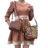 Leopard Print Horse Hair Women'S Bag Shoulder Bag Crossbody Bucket Bag Internet Celebrity Versatile Child And Mother Bag Three-Piece Set Special Offer