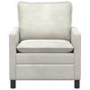 Cream Sofa 76 X 81 X 87.5 Cm Velvet