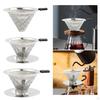 Metal Cone Filter Paperless Pour Over Coffee Maker for Office Camping Travel Without Base