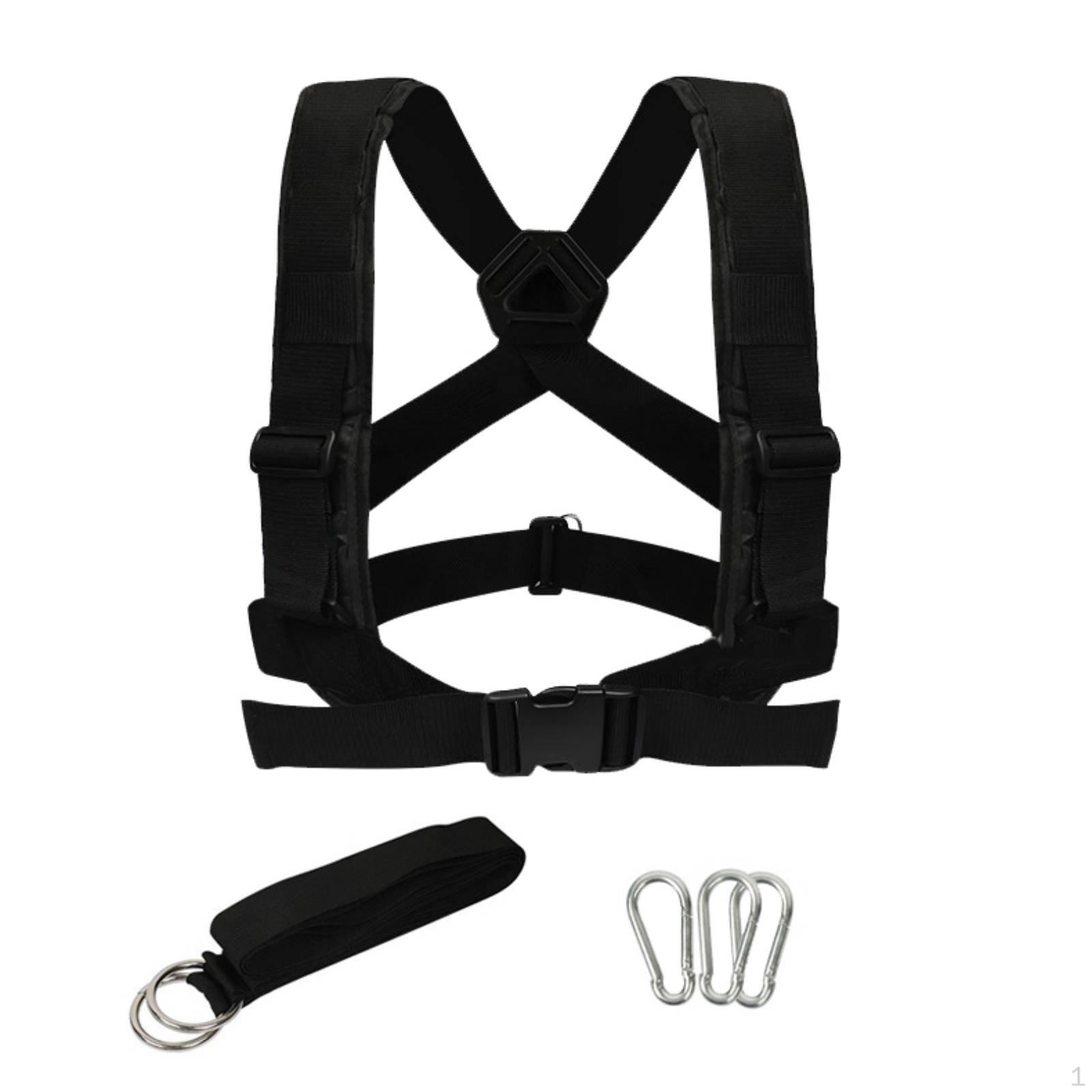 Tire Pulling Workout Harness Heavy Duty Adjustable Straps Running Resistance