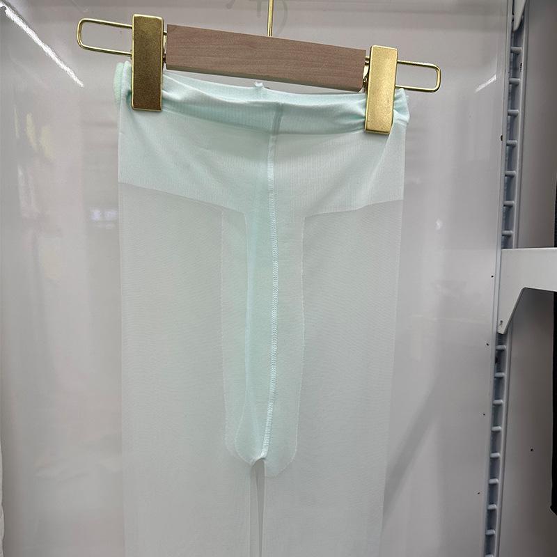

2025 Mint Mambo Horse Oil Aurora Sheer High-Elasticity Open-Crotch Stockings Simple Pack, One Size (80-160 lbs)