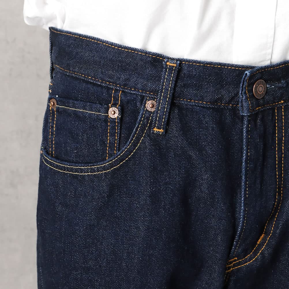 Edwin E404 Denim Loose Long Popular One Size W30 Pants, Fit, Pockets, All-Season Pants, Jeans, Brand, Men's, Wash, (76cm)