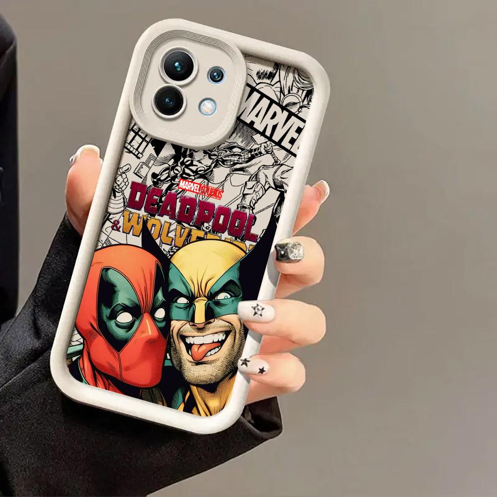 Deadpool And Wolverine Love Case for Xiaomi Mi 13T 14 14T 15 15T Pro 17 Ultra Poco M7 M8 F8 F7 X6 X7 X8 Pro Max Shockproof Cover