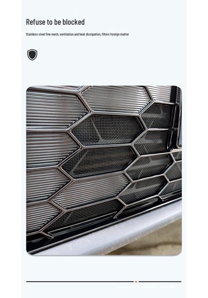 Honda 11th Gen Civic Honeycomb Insect Net Modified Grille Trim