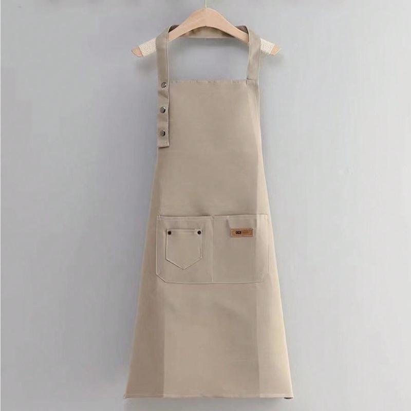 NEW New Chef Waiter Cafe Shop Pure Color Cooking Apron for Woman Men BBQ Hairdresser Aprons Bibs Kitchen Accessory
