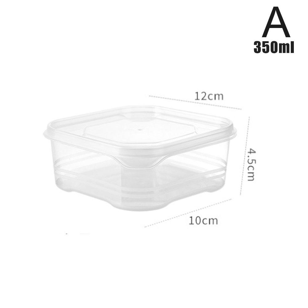 

Home Refrigerator Dumpling Box Rectangular Plastic Sealed Storage Box Food Crisper Box with Lid Food Crisper Fresh Spacer Clear
