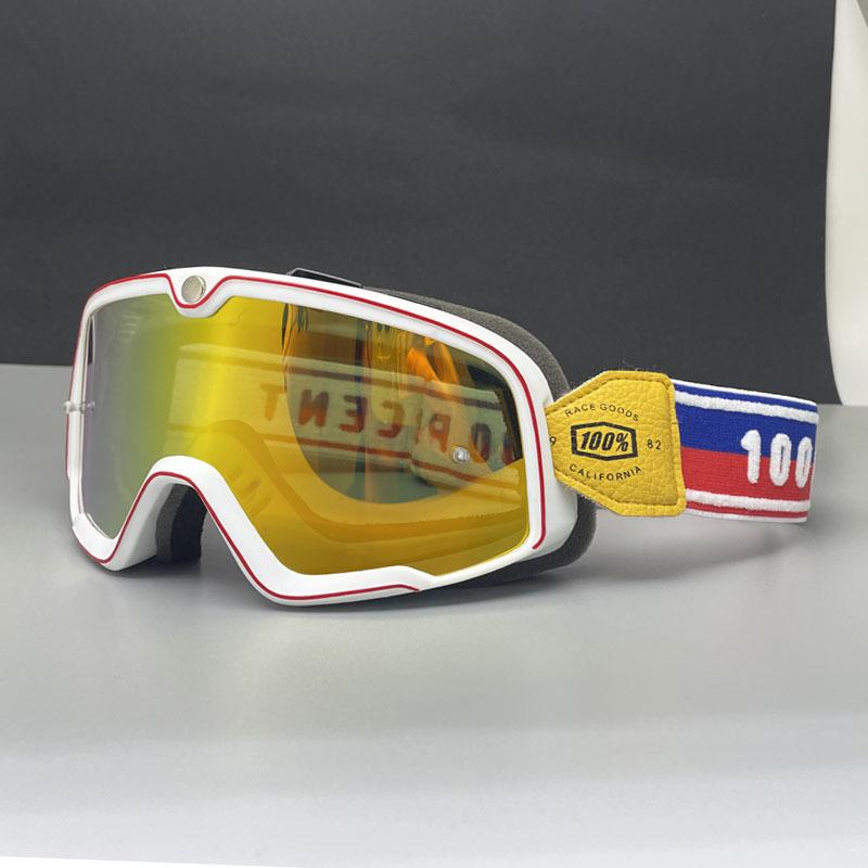 Brille Motorradbrille Vintage Lokomotive Harley Helmbrille Outdoor Sport Windschutz