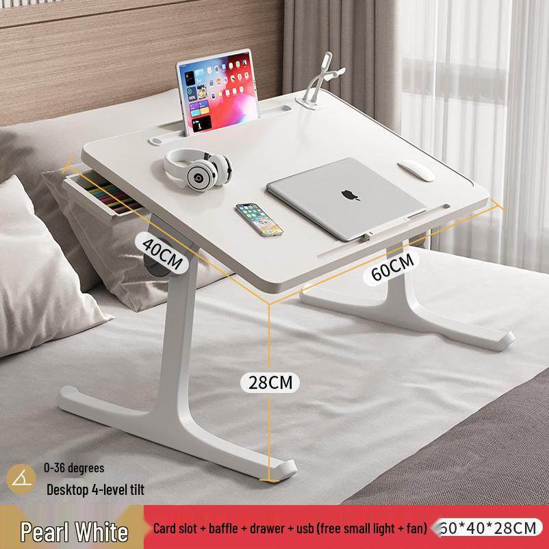 Foldable Dormitory Bed & Bay Window Table with Storage