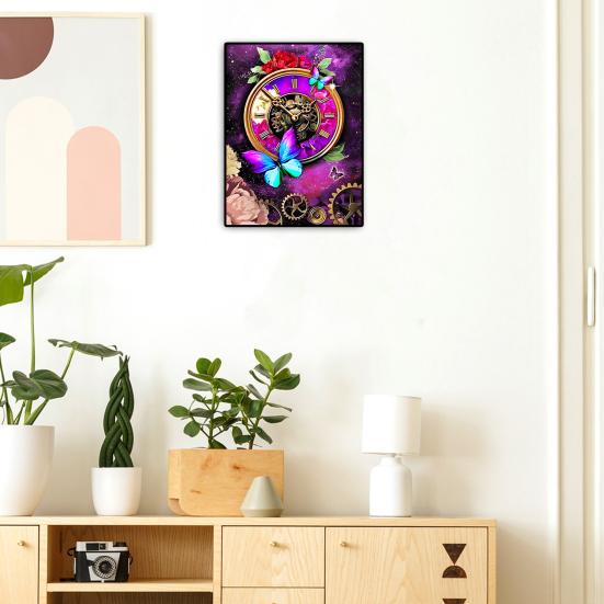 1 Set 5D DIY Diamond Painting Kit Landscapes Cats Butterflies Pattern Diamond Painting Picture for Home Decor