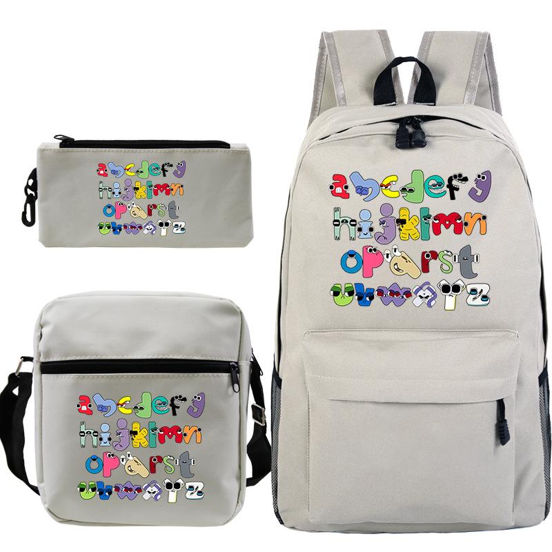 Game Alphabet Lore Alphabet Legend School Bag Backpack Shoulder Bag Pencil Case