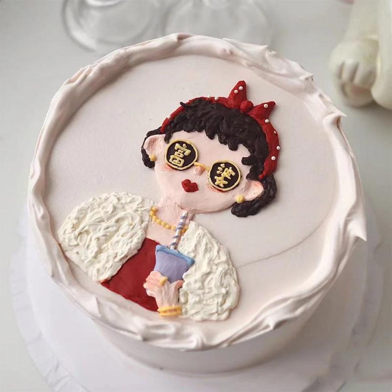 Mother's Day Cake Decor: Cute Mom & Bestie Ornaments - Internet Celebrity Duck Plug-in.