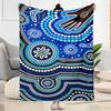 Australische Aboriginal Stijl 63 Deken Warm Decor Perfect voor Beddengoed Stoel Zeekant voor Alle Gelegenheden Speels Ontwerp