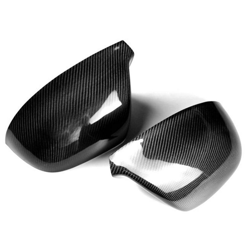 Car Carbon Fiber Rear View Mirror Cover For VW Caravelle T6 Multivan T5 2012- Side Mirror Cap-A87Q