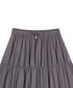 Off Grid Og Woven Stretch Shirred Long Skirt - Dark Grey