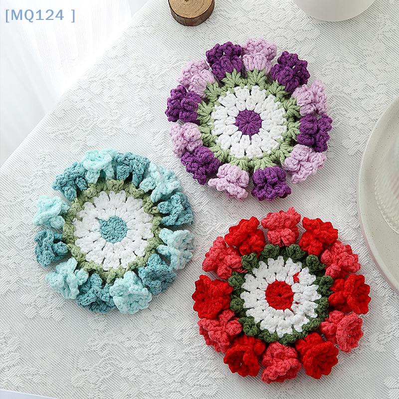 Häkeluntersetzer Maiglöckchen Blume Untersetzer Häkelblume Tischset Bouquet Tassenunterlage Kaffeetasse Tassenmatte Muttertagsgeschenk