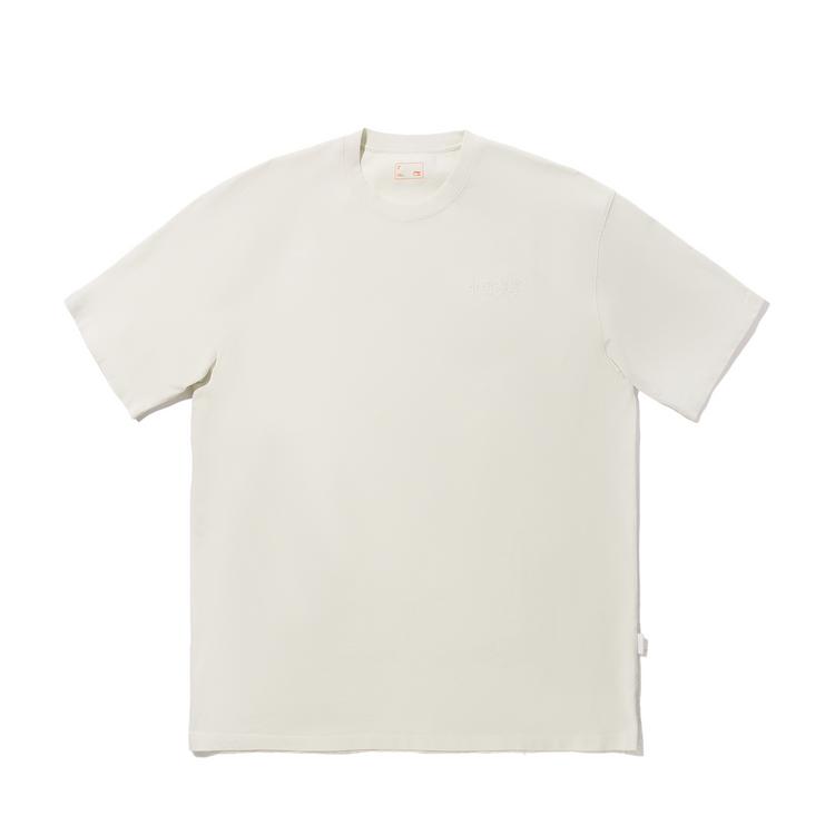 Li Ning T Shirts Unisex Crew Neck Moderate Straight Fit AHSVA85