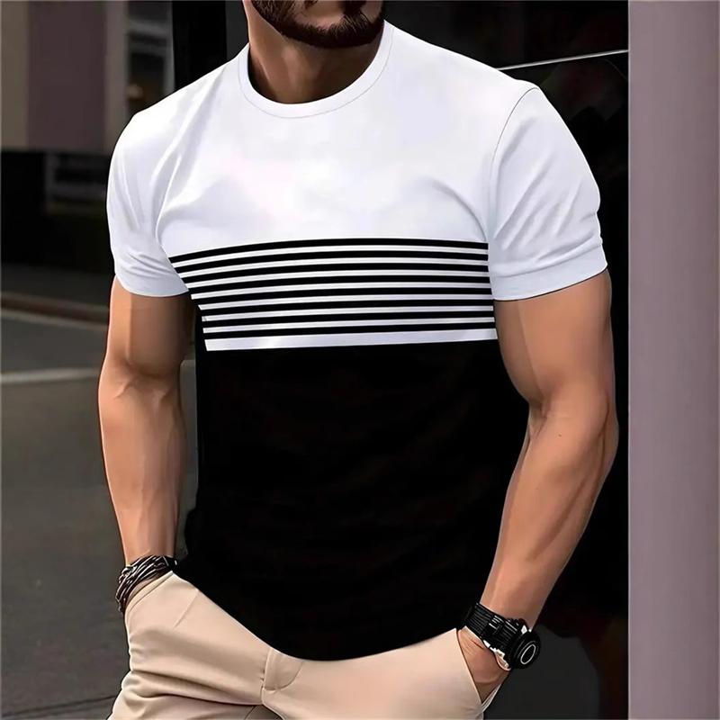 Men s T-shirt Summer Fashion Short Sleeve 3D Printed T-shirt Casual XS