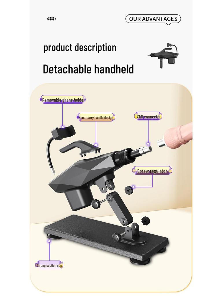 Automatic High-Speed Female Pleasure Device with Insertable, Retractable Features