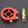 Universell Aluminium Oljekylare Sandwichplatta Oljetryck Temp Mätare Adapter Kit