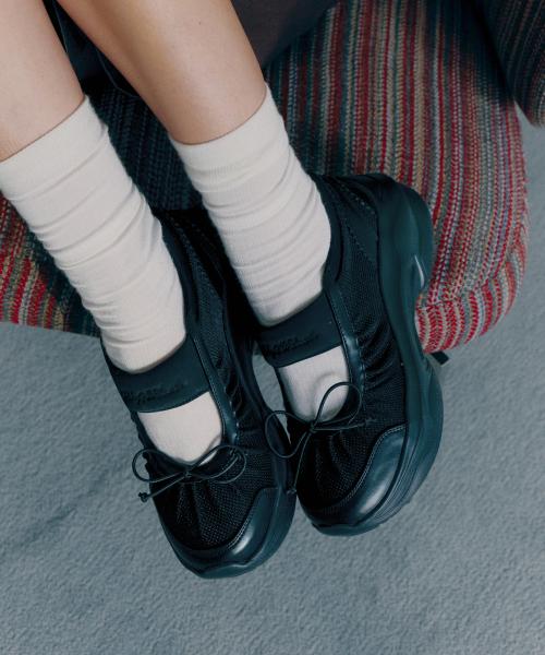 [JILL BY JILLSTUART] Puppy Height-Increasing Platform Sneakers JLSO6E208BK 225