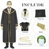 Anime Frieren At the Funeral Heiter Cosplay Costume Uniform Trench Full Set Fancy Outfit Top Coat Pants with Wig Halloween Carnival Party