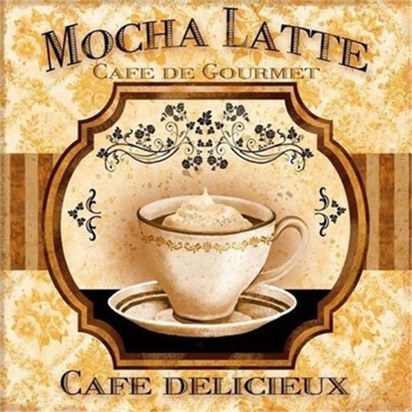 5D diamentowe malowanie nowa kawa Diy diamentowa mozaika sprzedaż tekst zdjęcia dżetów New Arrival!