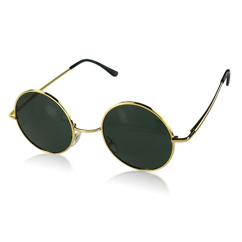 Fashion Men s Round Prince Mirror Retro Sunglasses Metal Size Frame Sunglasses Men and Women Glass Eyeglasses Student Gifts