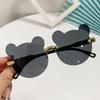 New Children Bear Ears Sunglasses Children's Cartoon Transparent Fashion Sun Glasses Kids Travel Eyewear UV400
