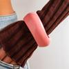 Vintage Jelly Color Wide Bracelet Dopamine Style Geometric Irregular Bangle  Daily