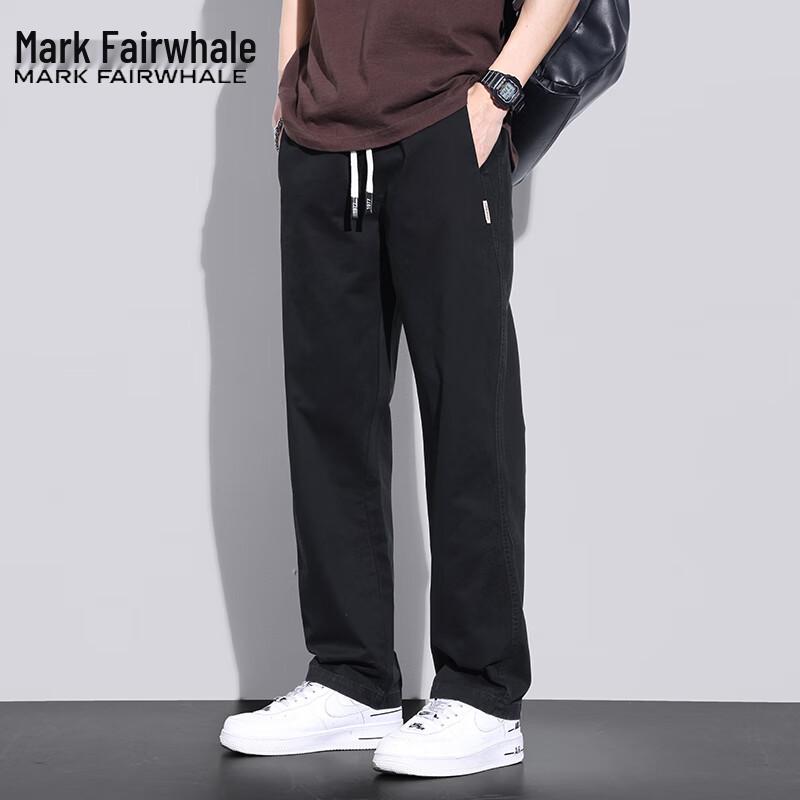 

Mark Fairwhale Men s Stylish Solid Straight-Leg Casual Work Pants S