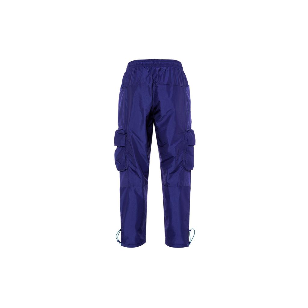 Adidas Solid Color Loose Fit Multi Pocket Casual Adjustable Cuff Cargo Pants Men Pants Indigo HT0524