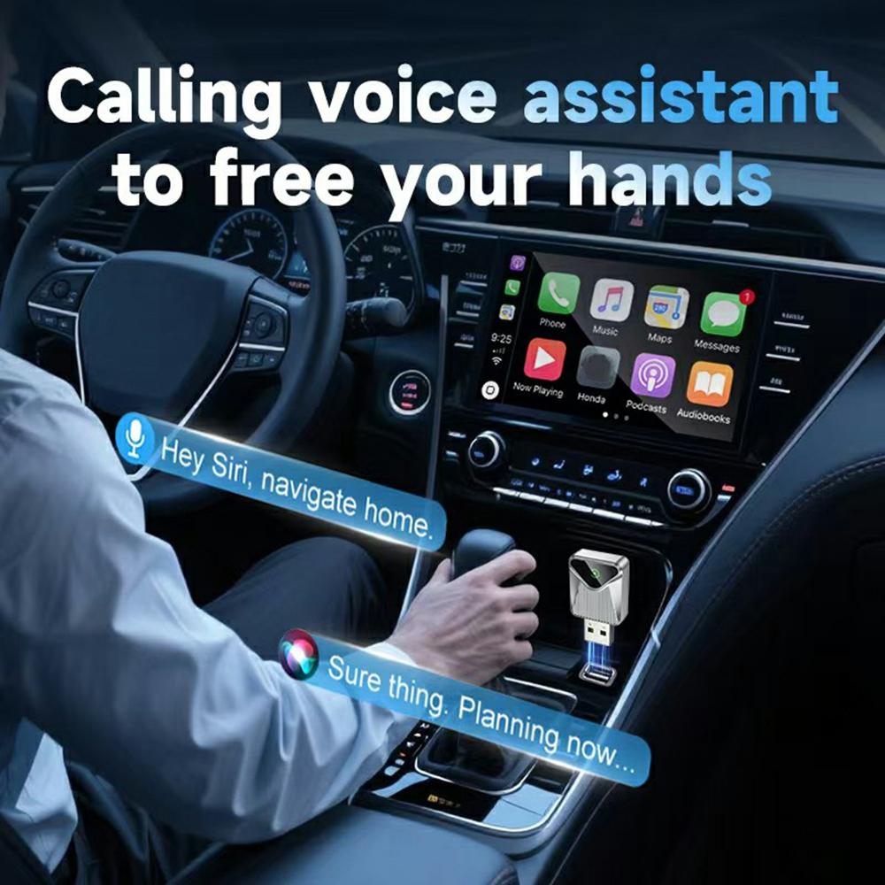 28 Mini 2 in 1 Wireless CarPlay Android Auto Adapter for Wired CarPlay Android Auto Vehicles Upgrade to Wireless