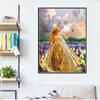 Diamond Painting Full Square/circular Diamond Needle Line New Arrival 3D DIY Diamond Painting Flowers In Princess Home Decoration