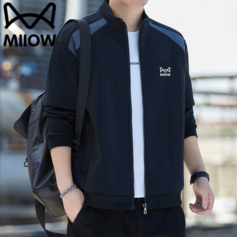 Miiow Men's Casual Sport Stand-Up Collar Jacket
