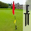 Heavy-Duty Flag Pole Holder Ground Stake Metal Flag Spike for Ground Adjustable Feather Flag Base Universal Light Stakes Rust-Resistant Outdoor Stand