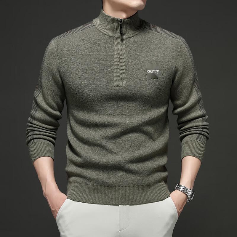 

Firstview Men s Double-Ply Pure Wool Long-Sleeve Sweater M