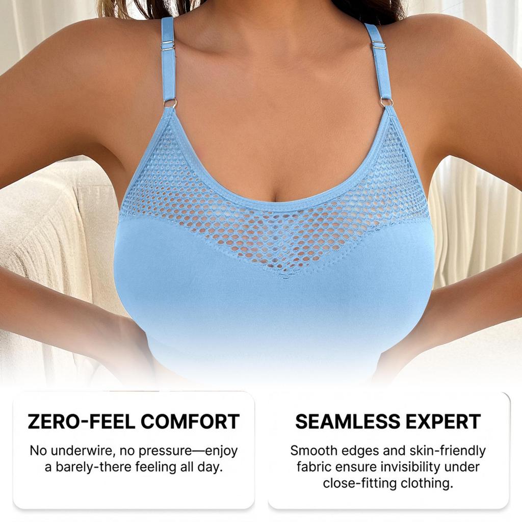 Zeriluna Sexy Netz-Crop-Top: Modische, Ausgesparte, Mehrfarbige, Bequeme, Atmungsaktive Unterwäsche