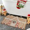 Soft Christmas Doormat Gingerbread House Door Not Easy To Shrink Anti Slip Gingerbreads Welcome Mats For and Kitchen.