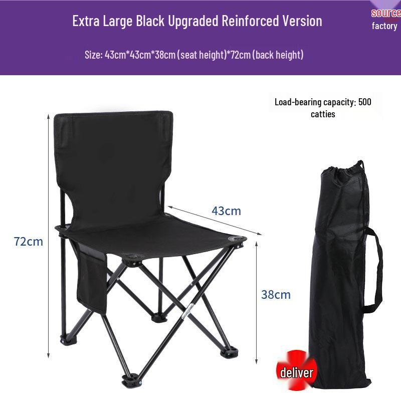 Portable Outdoor Metal Folding Moon Chair for Camping & Picnics