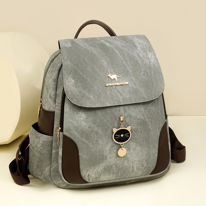 Women's Practical Double-shoulder Bag with High Appearance Quality and Large Capacity Backpack