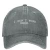 I DON'T WORK HERE Baseball Cap Funny Trucker Fashion Outdoor Gym Baseball Caps