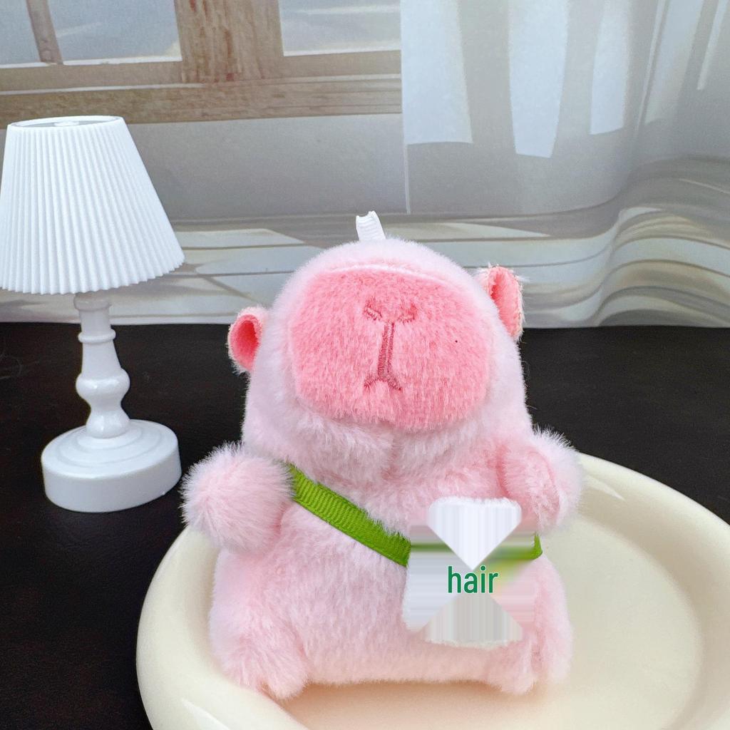 Colgante de Capibara Muñeco de Peluche Llavero para Mochila - Amuleto para Bolso de Venta Caliente de Celebridad de Internet