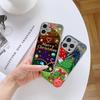 Ae119 Merry Christmas Santa art design Electroplated Glass Phone Cases for SamsungS25 Ultra iPhone 16 Pro Xiaomi Redmi Lens Full Protection Back Cover