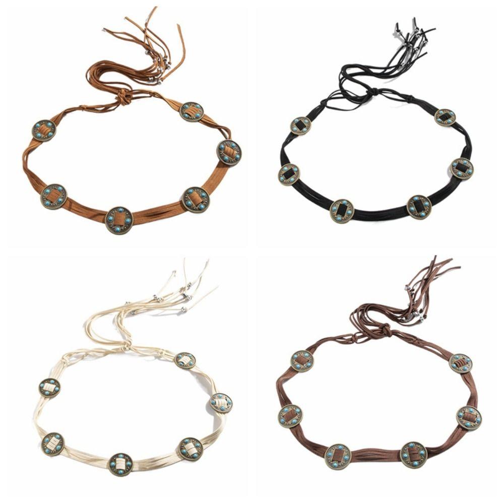 Bead Women Waist Chain Bohemian Ethnic Style Waistband Unique Braided Sash Belt  Girl