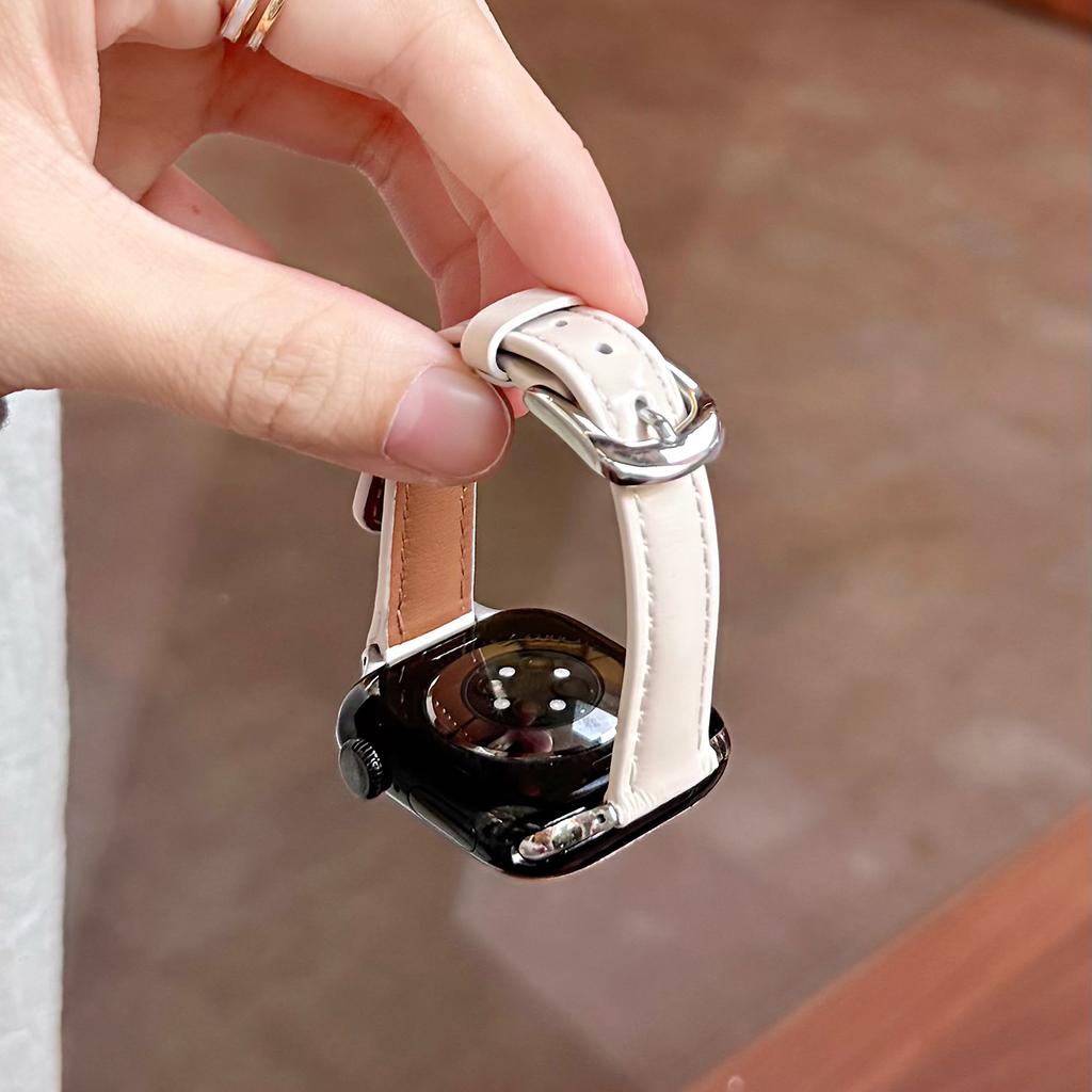 Hochwertiges geöltes Lederarmband für Apple Watch 49 46 45 44 42 41 40mm Mädchen Geschenk für IWatch Vollständige Serienmodelle S11 S10 S9 S8 S7