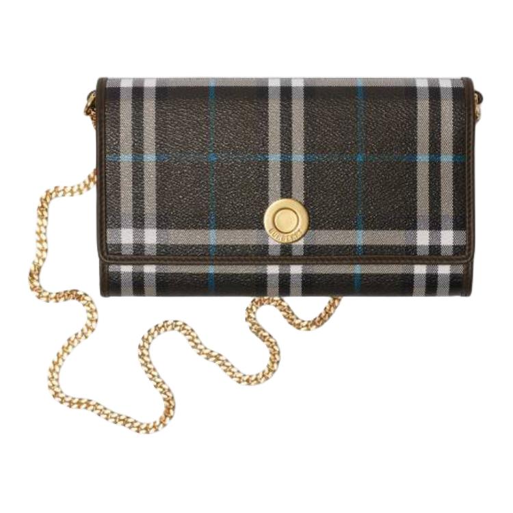 

Burberry Engraved Logo Calfskin Shoulder Bag Women shoulder bag Black 81083631 Box(Basic Set+Box)